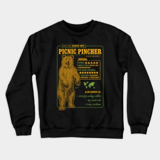 Funny Bear Fact File - Picnic Pincher Crewneck Sweatshirt